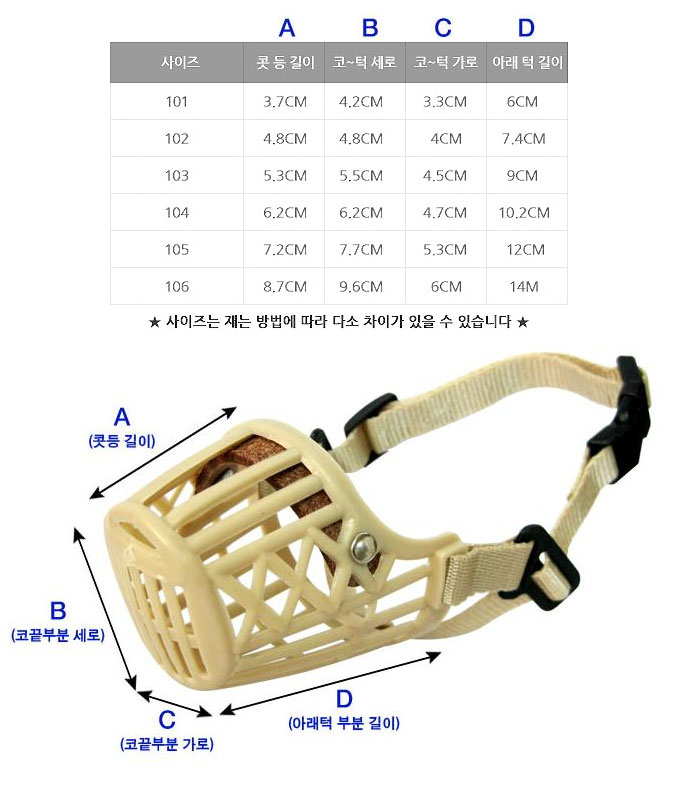 도기프랜드 반려견 강아지 입마개 2호 반려동물 산책 외출 용품 상세 이미지 2