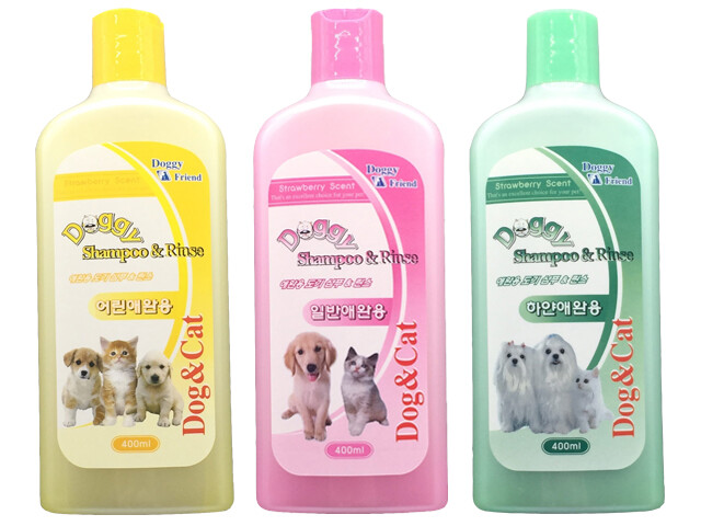 도기프랜드 반려동물 강아지 목욕 용품 백모용 샴푸 린스 400ml 상세 이미지 2